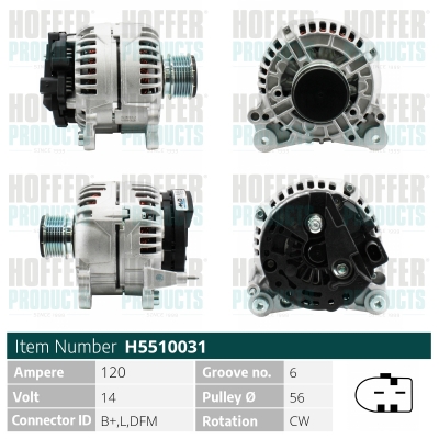 HOFFER Generátor H5510031_HOF