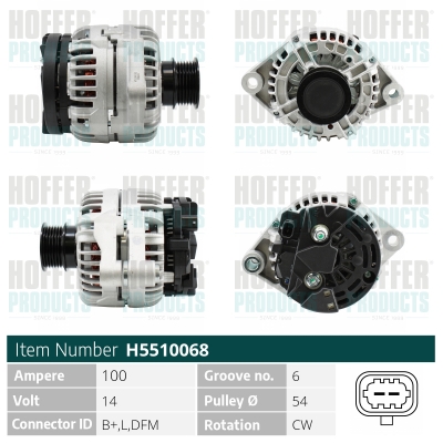 HOFFER Generátor H5510068_HOF