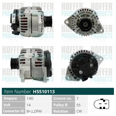 HOFFER Generátor H5510113_HOF