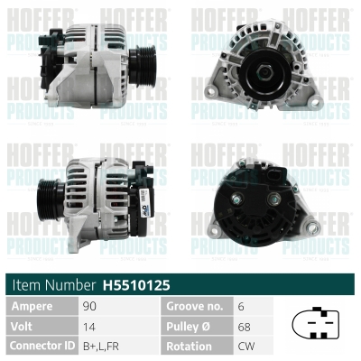 HOFFER Generátor H5510125_HOF