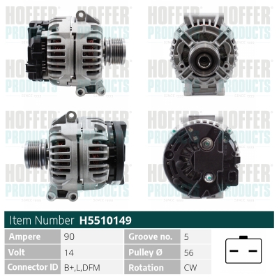 HOFFER Generátor H5510149_HOF