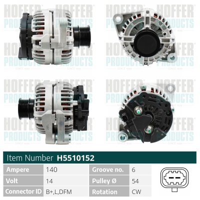 HOFFER Generátor H5510152_HOF