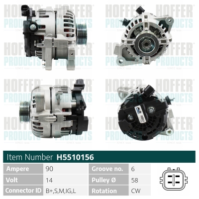 HOFFER Generátor H5510156_HOF