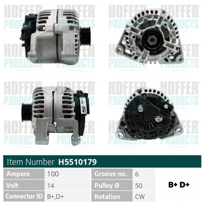 HOFFER Generátor H5510179_HOF