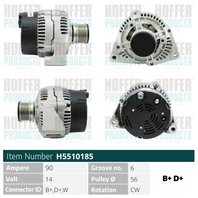 HOFFER Generátor H5510185_HOF