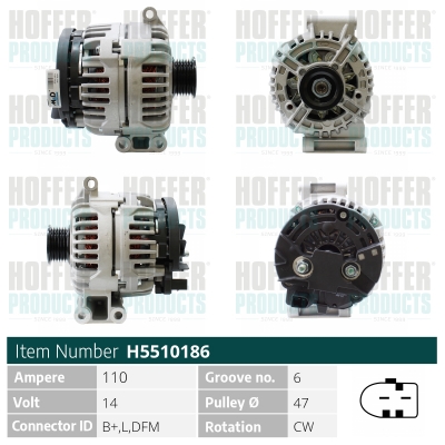 HOFFER Generátor H5510186_HOF