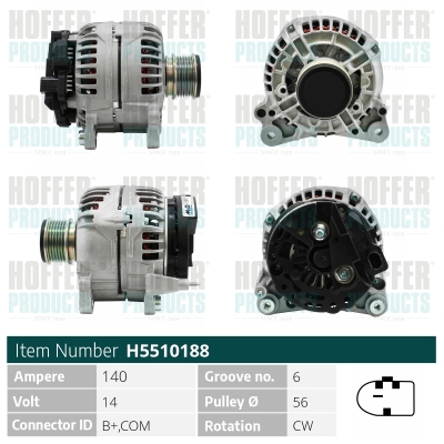 HOFFER Generátor H5510188_HOF