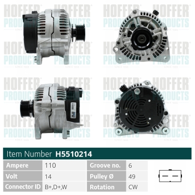 HOFFER Generátor H5510214_HOF