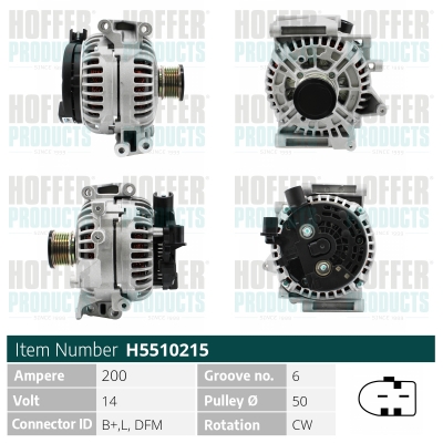 HOFFER Generátor H5510215_HOF