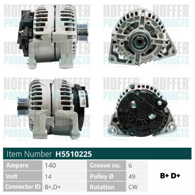 HOFFER Generátor H5510225_HOF