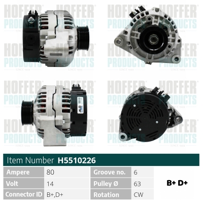 HOFFER Generátor H5510226_HOF