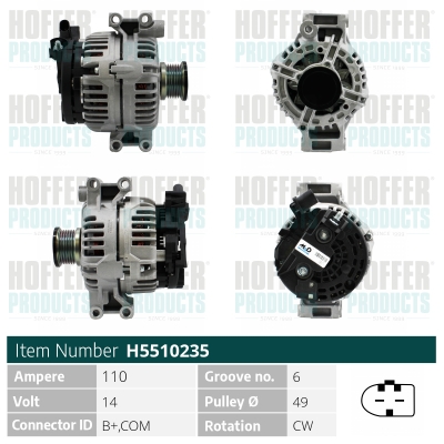 HOFFER Generátor H5510235_HOF