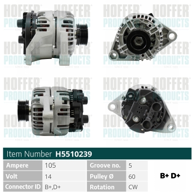 HOFFER Generátor H5510239_HOF