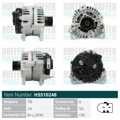 HOFFER Generátor H5510248_HOF