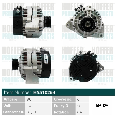 HOFFER Generátor H5510264_HOF