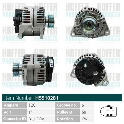 HOFFER Generátor H5510281_HOF