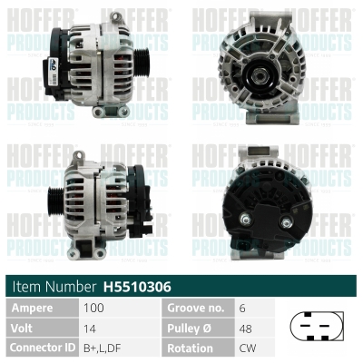 HOFFER Generátor H5510306_HOF