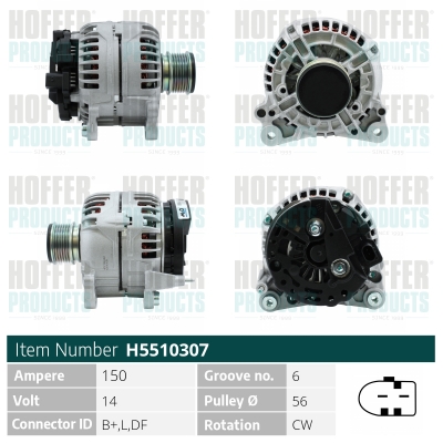 HOFFER Generátor H5510307_HOF