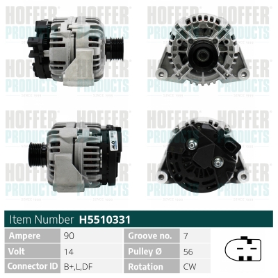 HOFFER Generátor H5510331_HOF