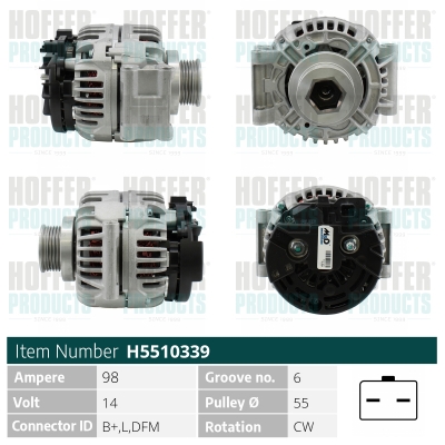 HOFFER Generátor H5510339_HOF