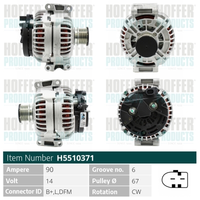 HOFFER Generátor H5510371_HOF