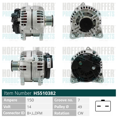 HOFFER Generátor H5510382_HOF