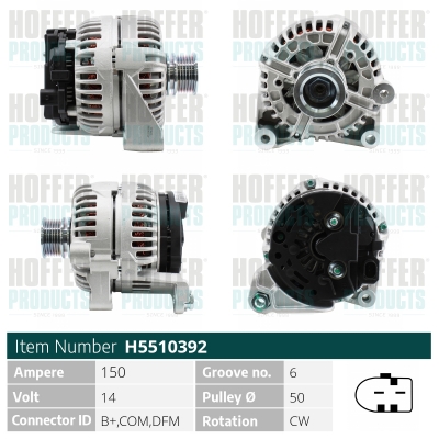 HOFFER Generátor H5510392_HOF