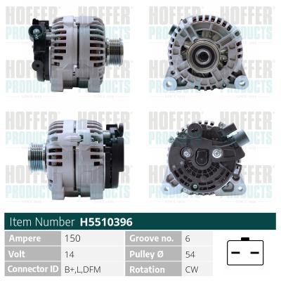 HOFFER Generátor H5510396_HOF