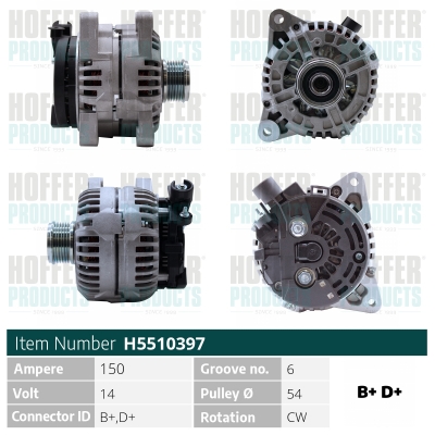 HOFFER Generátor H5510397_HOF