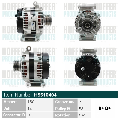 HOFFER Generátor H5510404_HOF