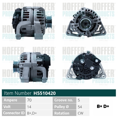 HOFFER Generátor H5510420_HOF