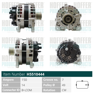 HOFFER Generátor H5510444_HOF