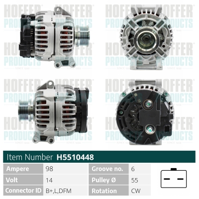 HOFFER Generátor H5510448_HOF