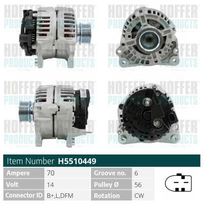 HOFFER Generátor H5510449_HOF