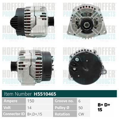 HOFFER Generátor H5510465_HOF