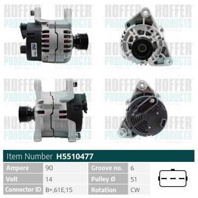 HOFFER Generátor H5510477_HOF