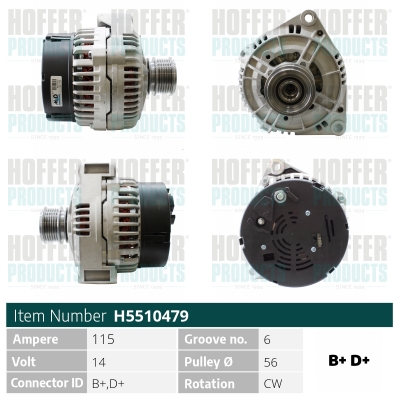 HOFFER Generátor H5510479_HOF