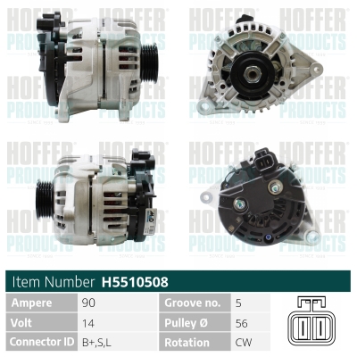 HOFFER Generátor H5510508_HOF