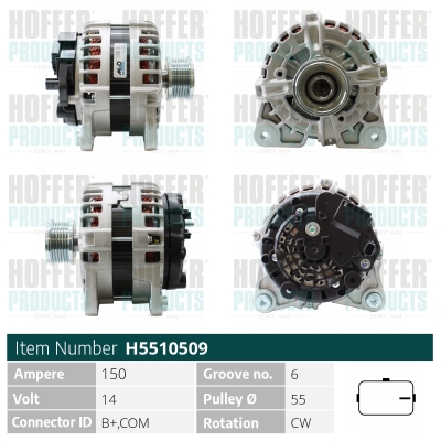 HOFFER Generátor H5510509_HOF