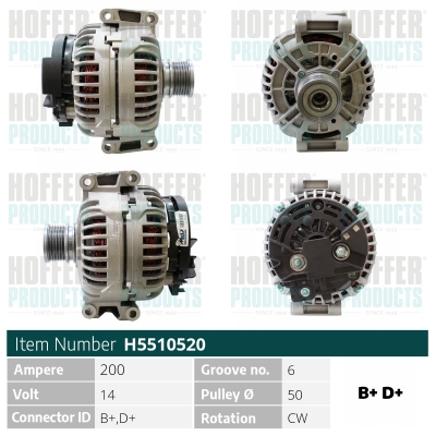 HOFFER Generátor H5510520_HOF