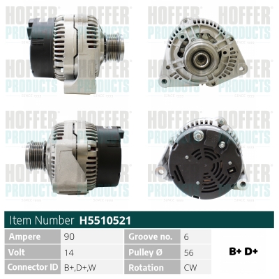 HOFFER H5510521_HOF Generátor