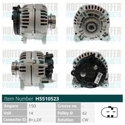 HOFFER Generátor H5510523_HOF