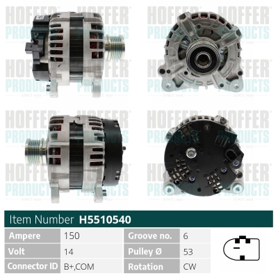 HOFFER Generátor H5510540_HOF