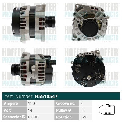 HOFFER Generátor H5510547_HOF