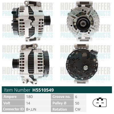 HOFFER Generátor H5510549_HOF