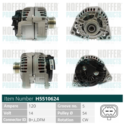 HOFFER Generátor H5510624_HOF