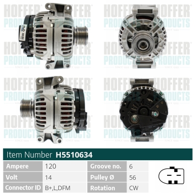 HOFFER Generátor H5510634_HOF