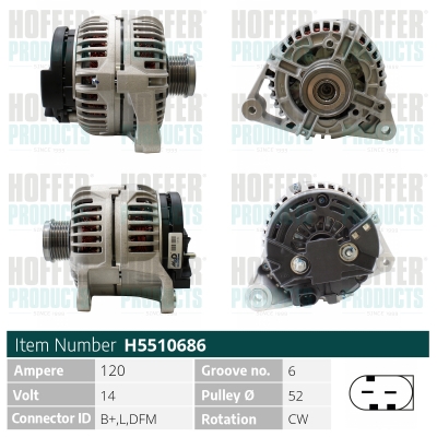 HOFFER Generátor H5510686_HOF