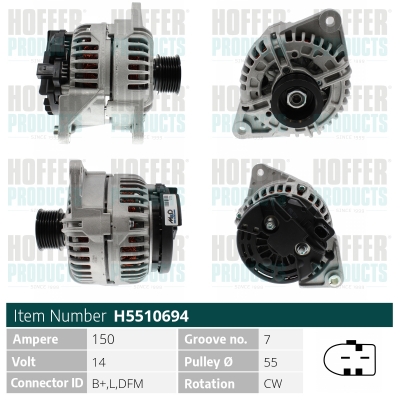 HOFFER Generátor H5510694_HOF