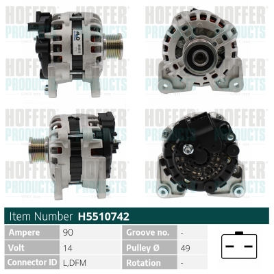 HOFFER Generátor H5510742_HOF